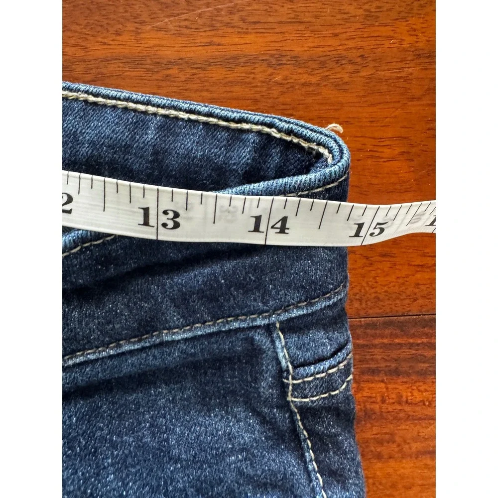 Levi's 524 Too Superlow Jeans Women 5 Short Blue Excellent Low Rise Slim Denim